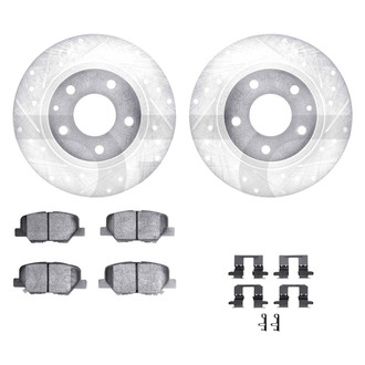 DFC® - PRO-KIT 5000+ Drilled and Slotted Rear Brake Kit