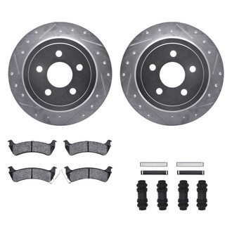 DFC® - PRO-KIT 5000+ Drilled and Slotted Rear Brake Kit
