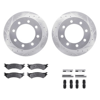 DFC® - PRO-KIT 5000+ Drilled and Slotted Rear Brake Kit