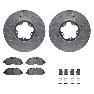 DFC® - PRO-KIT 5000+ Drilled and Slotted Front Brake Kit