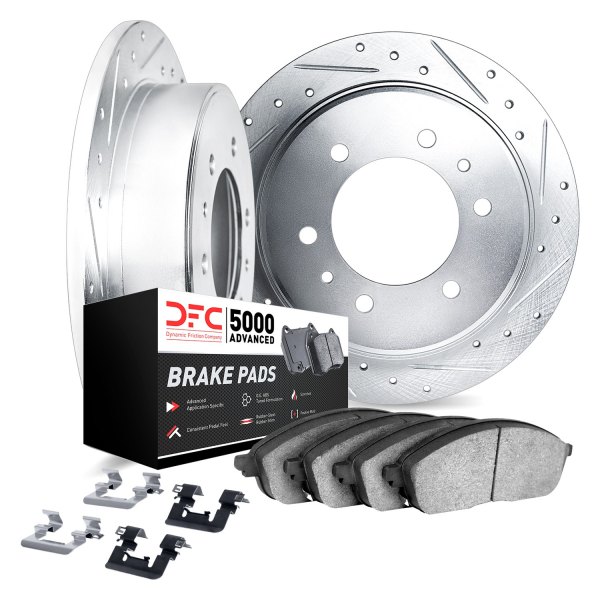 DFC® - PRO-KIT 5000+ Drilled and Slotted Rear Brake Kit