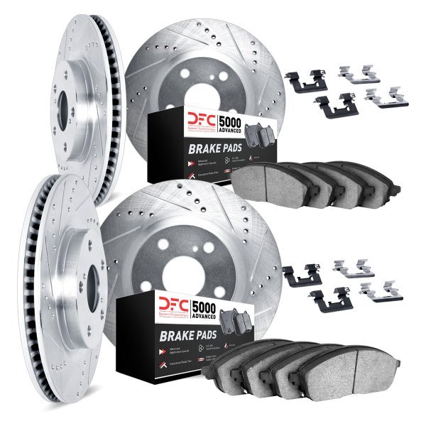 DFC® - PRO-KIT 5000+ Drilled and Slotted Front and Rear Brake Kit