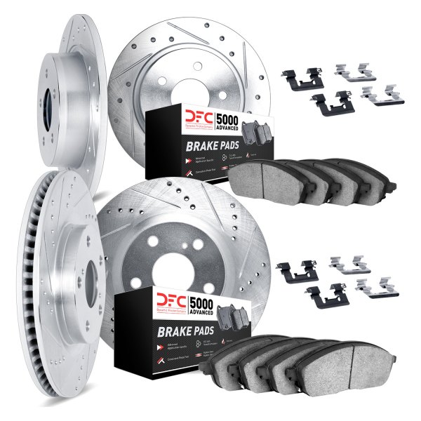 DFC® - PRO-KIT 5000+ Drilled and Slotted Front and Rear Brake Kit