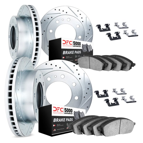 DFC® - PRO-KIT 5000+ Drilled and Slotted Front and Rear Brake Kit