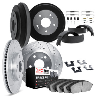 DFC® - PRO-KIT 5000+ Drilled and Slotted Front and Rear Brake Kit