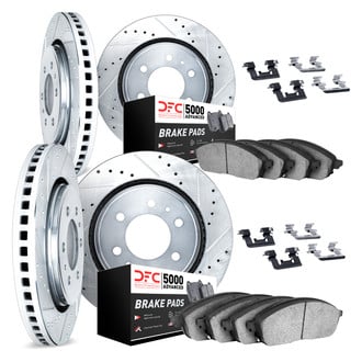 DFC® - PRO-KIT 5000+ Drilled and Slotted Front and Rear Brake Kit