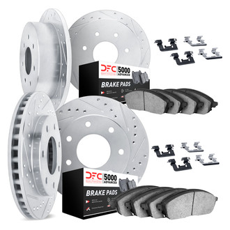 DFC® - PRO-KIT 5000+ Drilled and Slotted Front and Rear Brake Kit