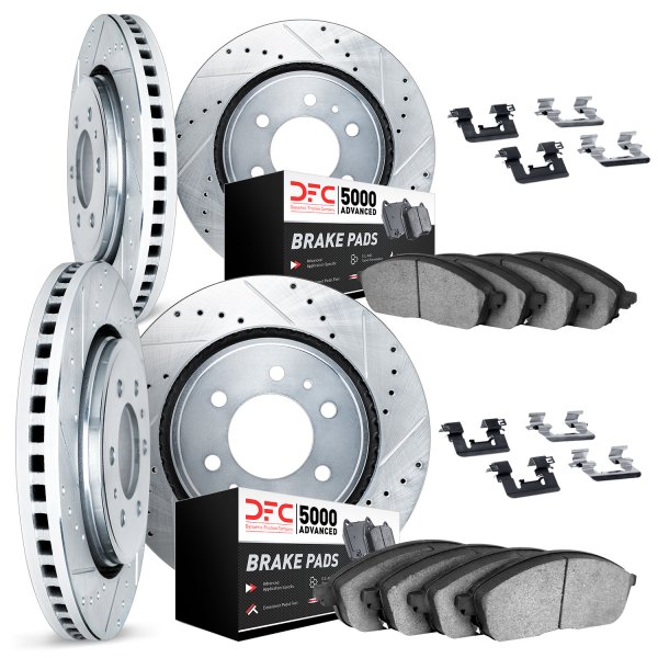 DFC® - PRO-KIT 5000+ Drilled and Slotted Front and Rear Brake Kit