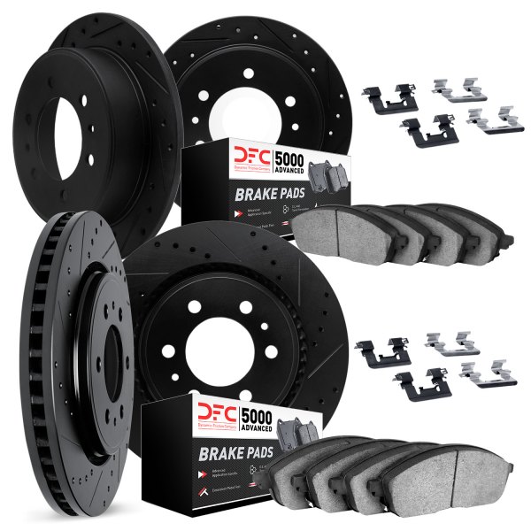 DFC® - PRO-KIT 5000+ Drilled and Slotted Front and Rear Brake Kit