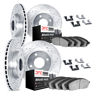 DFC® - PRO-KIT 5000+ Drilled and Slotted Front and Rear Brake Kit