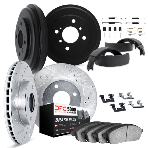 DFC® - PRO-KIT 5000+ Drilled and Slotted Front and Rear Brake Kit