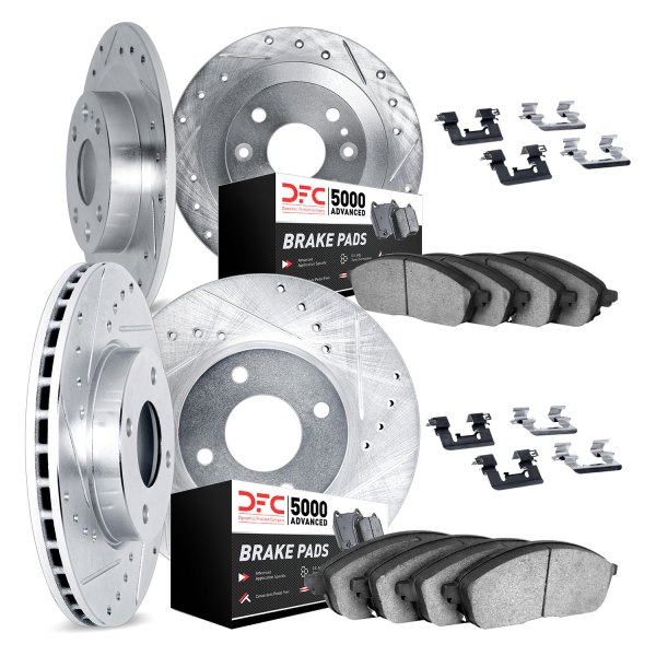 DFC® - PRO-KIT 5000+ Drilled and Slotted Front and Rear Brake Kit