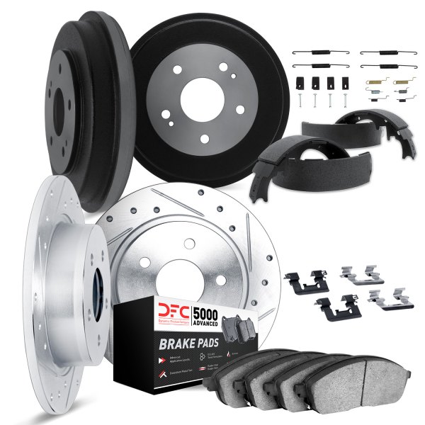 DFC® - PRO-KIT 5000+ Drilled and Slotted Front and Rear Brake Kit