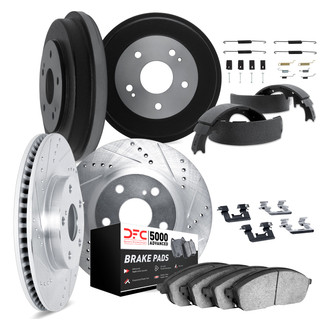 DFC® - PRO-KIT 5000+ Drilled and Slotted Front and Rear Brake Kit