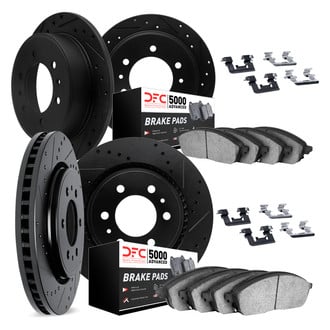 DFC® - PRO-KIT 5000+ Drilled and Slotted Front and Rear Brake Kit