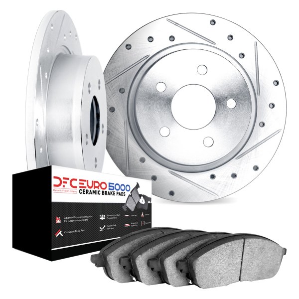 DFC® - EURO-KIT 5000 Drilled and Slotted Rear Brake Kit