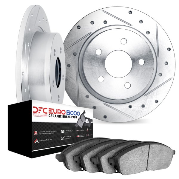 DFC® - EURO-KIT 5000 Drilled and Slotted Rear Brake Kit