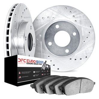 DFC® - EURO-KIT 5000 Drilled and Slotted Rear Brake Kit