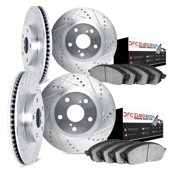 DFC® - EURO-KIT 5000 Drilled and Slotted Front and Rear Brake Kit