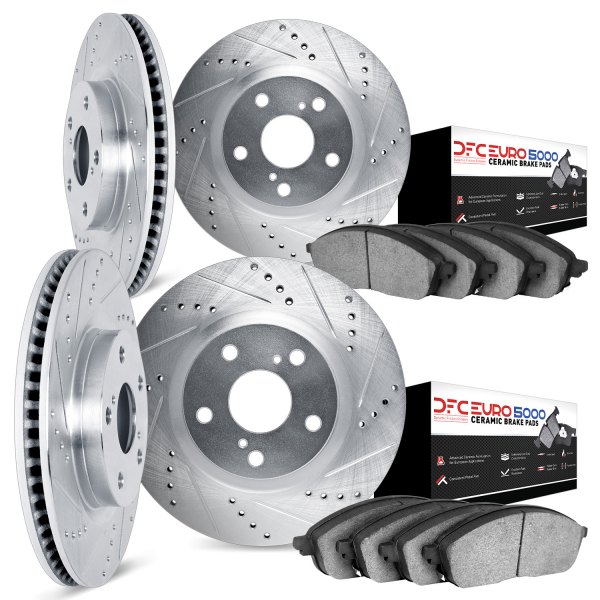 DFC® - EURO-KIT 5000 Drilled and Slotted Front and Rear Brake Kit