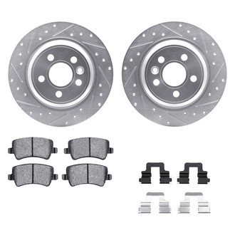 DFC® - EURO-KIT 5000+ Drilled and Slotted Rear Brake Kit