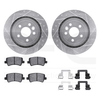 DFC® - EURO-KIT 5000+ Drilled and Slotted Rear Brake Kit
