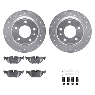 DFC® - EURO-KIT 5000+ Drilled and Slotted Rear Brake Kit