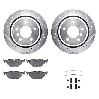 DFC® - EURO-KIT 5000+ Drilled and Slotted Rear Brake Kit