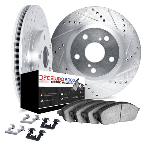 DFC® - EURO-KIT 5000+ Drilled and Slotted Rear Brake Kit