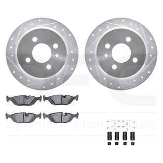 DFC® - EURO-KIT 5000+ Drilled and Slotted Rear Brake Kit