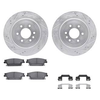 DFC® - EURO-KIT 5000+ Drilled and Slotted Rear Brake Kit