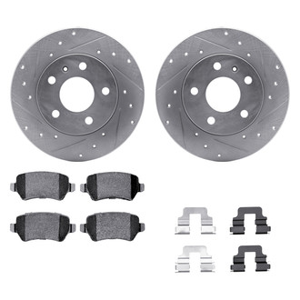 DFC® - EURO-KIT 5000+ Drilled and Slotted Rear Brake Kit