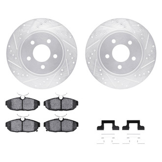 DFC® - EURO-KIT 5000+ Drilled and Slotted Rear Brake Kit
