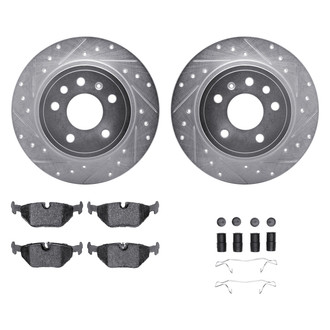 DFC® - EURO-KIT 5000+ Drilled and Slotted Rear Brake Kit