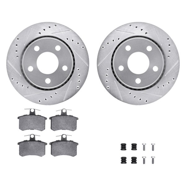 DFC® - EURO-KIT 5000+ Drilled and Slotted Rear Brake Kit