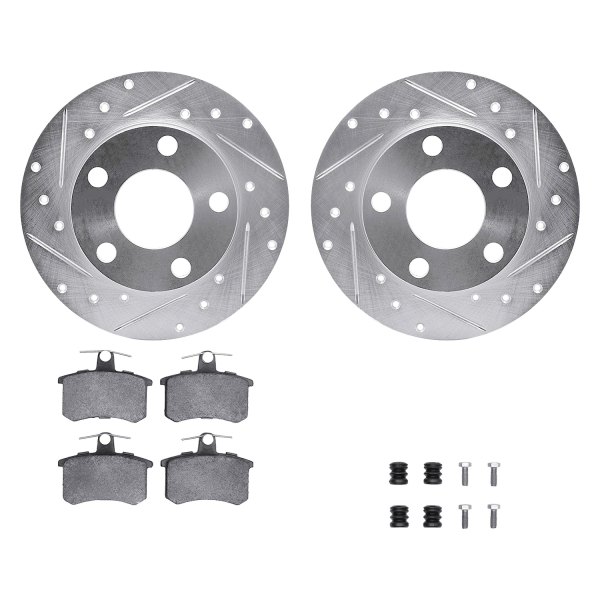 DFC® - EURO-KIT 5000+ Drilled and Slotted Rear Brake Kit