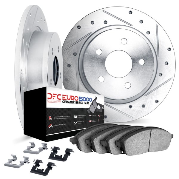 DFC® - EURO-KIT 5000+ Drilled and Slotted Rear Brake Kit