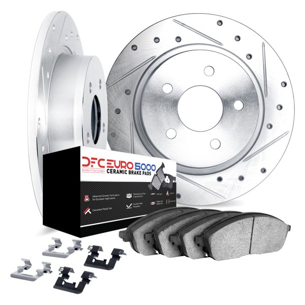 DFC® - EURO-KIT 5000+ Drilled and Slotted Rear Brake Kit