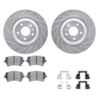 DFC® - EURO-KIT 5000+ Drilled and Slotted Rear Brake Kit