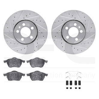 DFC® - EURO-KIT 5000+ Drilled and Slotted Front Brake Kit