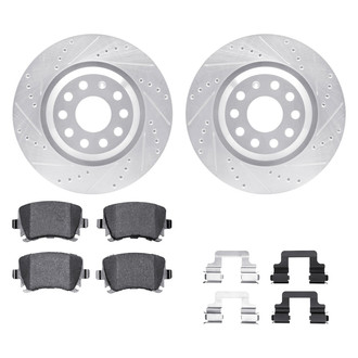 DFC® - EURO-KIT 5000+ Drilled and Slotted Rear Brake Kit