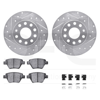 DFC® - EURO-KIT 5000+ Drilled and Slotted Rear Brake Kit