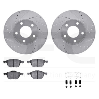DFC® - EURO-KIT 5000+ Drilled and Slotted Front Brake Kit