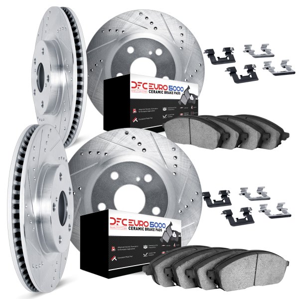 DFC® - EURO-KIT 5000+ Drilled and Slotted Front and Rear Brake Kit