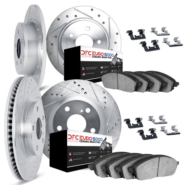 DFC® - EURO-KIT 5000+ Drilled and Slotted Front and Rear Brake Kit