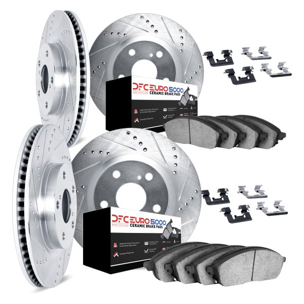 DFC® - EURO-KIT 5000+ Drilled and Slotted Front and Rear Brake Kit