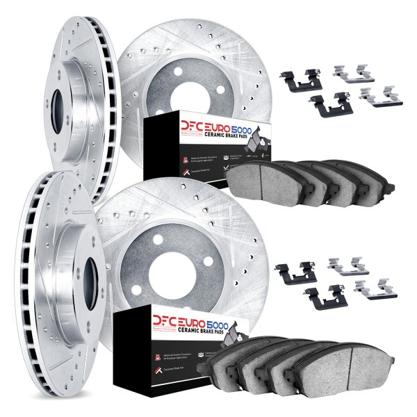 DFC® - EURO-KIT 5000+ Drilled and Slotted Front and Rear Brake Kit