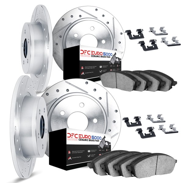 DFC® - EURO-KIT 5000+ Drilled and Slotted Front and Rear Brake Kit