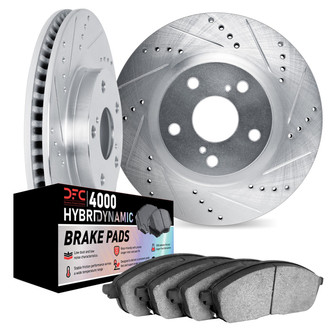DFC® - Drilled and Slotted Rear Brake Kit with 4000 HybriDynamic Brake Pads