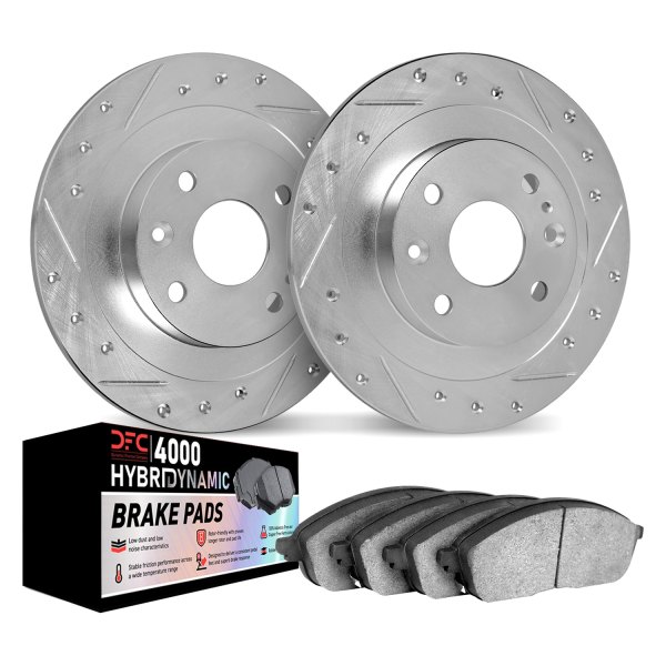 DFC® - Drilled and Slotted Rear Brake Kit with 4000 HybriDynamic Brake Pads